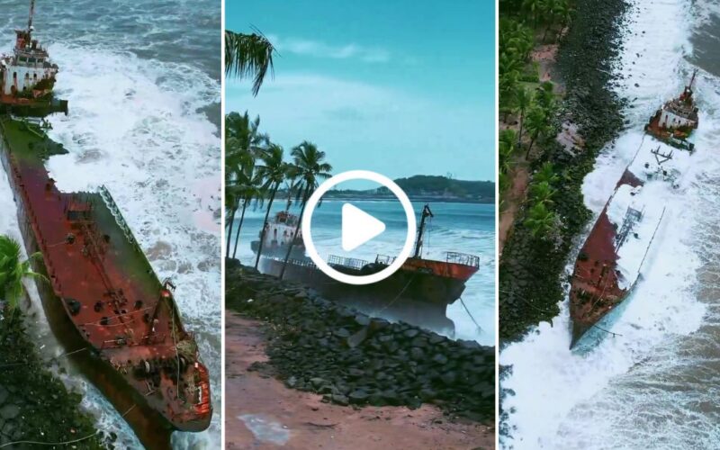 Mysterious Shipwreck at Mirya Beach